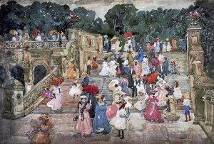 Maurice Brazil Prendergast - The Mall Central Park