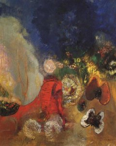 Odilon Redon - The Red Sphinx