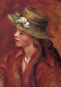 Pierre-Auguste Renoir - Girl With Straw Hat