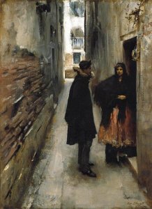 John Singer Sargent - A Street in Venice