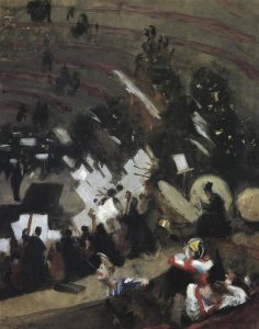 John Singer Sargent - Rehearsal of Pas de Loup Orchestra at Cirque d'Hiver