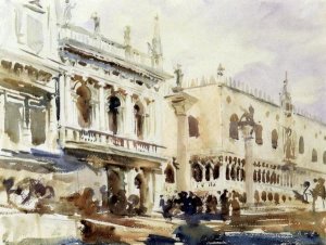 John Singer Sargent - The Piazzetta and the Doge's Palace