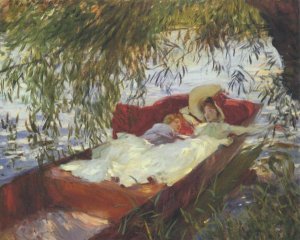 John Singer Sargent - Two Women Asleep under the Willows