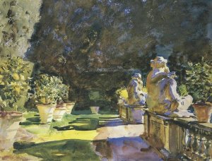 John Singer Sargent - Villa de Marlia, Lucca, c. 1910