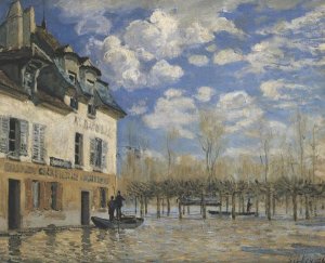 Alfred Sisley - Boat In The Flood At Port Marly