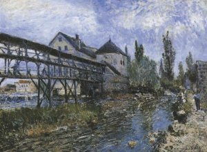 Alfred Sisley - Provenchers Mill At Moret