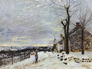 Alfred Sisley - Snowy Weather At Veneux Nadon