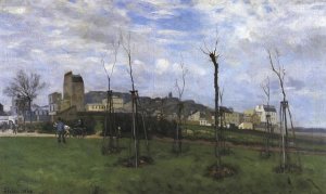 Alfred Sisley - View Of Montmarte From The Cite Des Fleurs