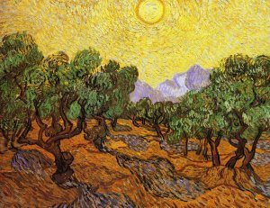 Vincent Van Gogh - Olive Trees With Yellow Sky And Sun