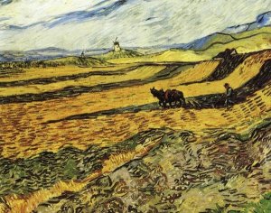 Vincent Van Gogh - Ploughman And Mill