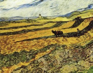 Vincent Van Gogh - Ploughman And Mill