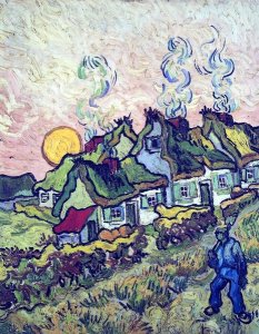 Vincent Van Gogh - Figure And Houses