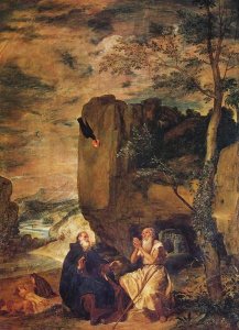 Diego Velazquez - Saint Anthony Abbot And Saint Paul The Hermit