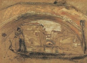 James McNeill Whistler - The Old Bridge Winter 1879