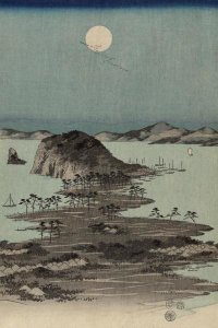 Ando Hiroshige - Evening view of the eight famous sites at Kanazawa in Musashi Province #2