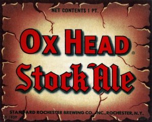 Vintage Booze Labels - Ox Head Stock Ale