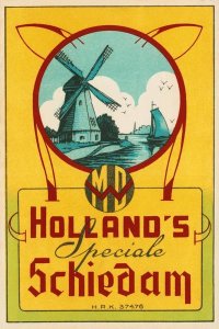 Vintage Booze Labels - Holland's Speciale Schiedam