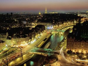 Michel Setboun - Overlooking Paris at Night