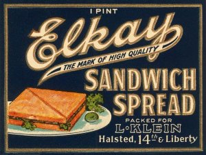 Retrolabel - Elkay Sandwich Spread