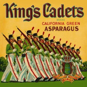 Retrolabel - King's Cadets California Green Asparagus