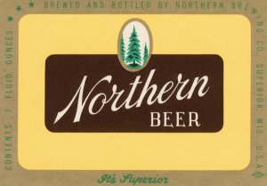 Vintage Booze Labels - Northern Beer