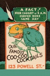 Vintage Booze Labels - Our Famous Coo-Coo Cocktails