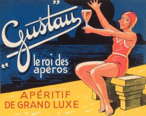 Vintage Booze Labels - Gustau Aperitif
