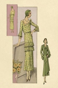 Vintage Fashion - Green Daytime Fashions