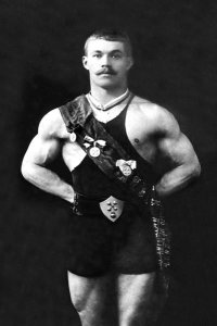 Vintage Muscle Men - Bodybuilder in Sash