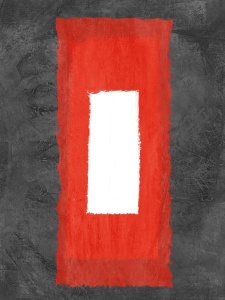 NAXART Studio - Grey And Red Abstract 4