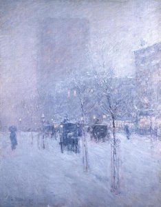 Frederick Childe Hassam - Late Afternoon, New York, Winter, 1900