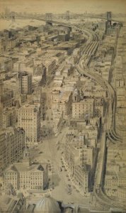 Harry M. Pettit - Proposed Approach in the Borough of Brooklyn to the Brooklyn Bridge, ca. 1912