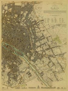 Society for the Diffusion of Useful Knowledge - Paris, France, 1834 - Tea Stained