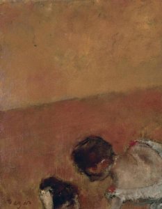 Edgar Degas - Danseuses Montant Un Escalier (left)