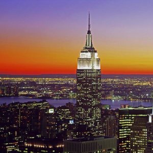 Richard Berenholtz - Midtown Manhattan at Sunset, NYC (left)