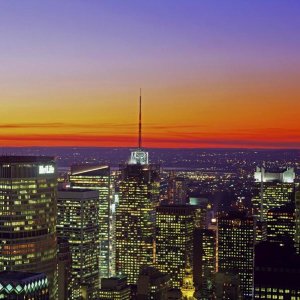 Richard Berenholtz - Midtown Manhattan at Sunset, NYC (right)