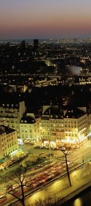 Michel Setboun - Overlooking Paris at Night (left)