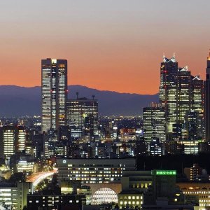 Unknown - City Skyline, Shinjuku District, Tokyo, Japan (left)