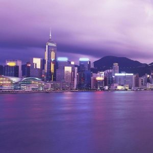 Reed Kaestner - Hong Kong Central District's Skyline at Twilight (left)