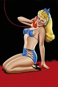 Peter Driben - Eyeful Magazine: Pin up in Blue Bikini