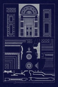 J. Buhlmann - Doorway of the Pantheon at Rome (Blueprint)