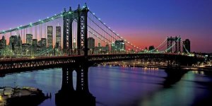 Richard Berenholtz - Manhattan Bridge and Skyline II