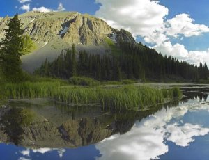 Tim Fitzharris - Palmyra Peak reflected in Alta Lake, Colorado