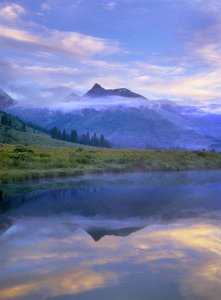 Tim Fitzharris - Ruby Range reflected in the Slate River, Colorado