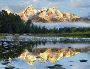 Tim Fitzharris - Pond reflecting Grand Tetons, Grand Teton National Park, Wyoming