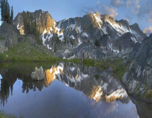 Tim Fitzharris - Reflections in Wasco Lake, Twenty Lakes Basin, Sierra Nevada, California