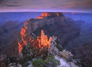 Tim Fitzharris - Wotans Throne at sunrise from Cape Royal, Grand Canyon National Park, Arizona