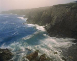 Scott Leslie - Coastline in fog, Cape Breton Island, Nova Scotia, Canada