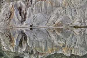 Colin Monteath - Reflection on Blue Lake, St Bathans, Central Otago, New Zealand