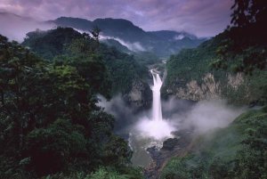 Pete Oxford - San Rafael or Coca Falls on the Quijos River, Amazon, Ecuador